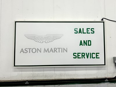 Lot 6 - Illuminated Garage Sign - ASTON MARTIN - NO RESERVE