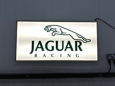 Lot 19 - Illuminated Garage Sign - JAGUAR RACING - NO RESERVE