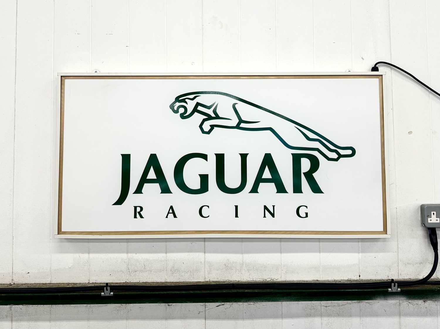 Lot 19 - Illuminated Garage Sign - JAGUAR RACING - NO RESERVE