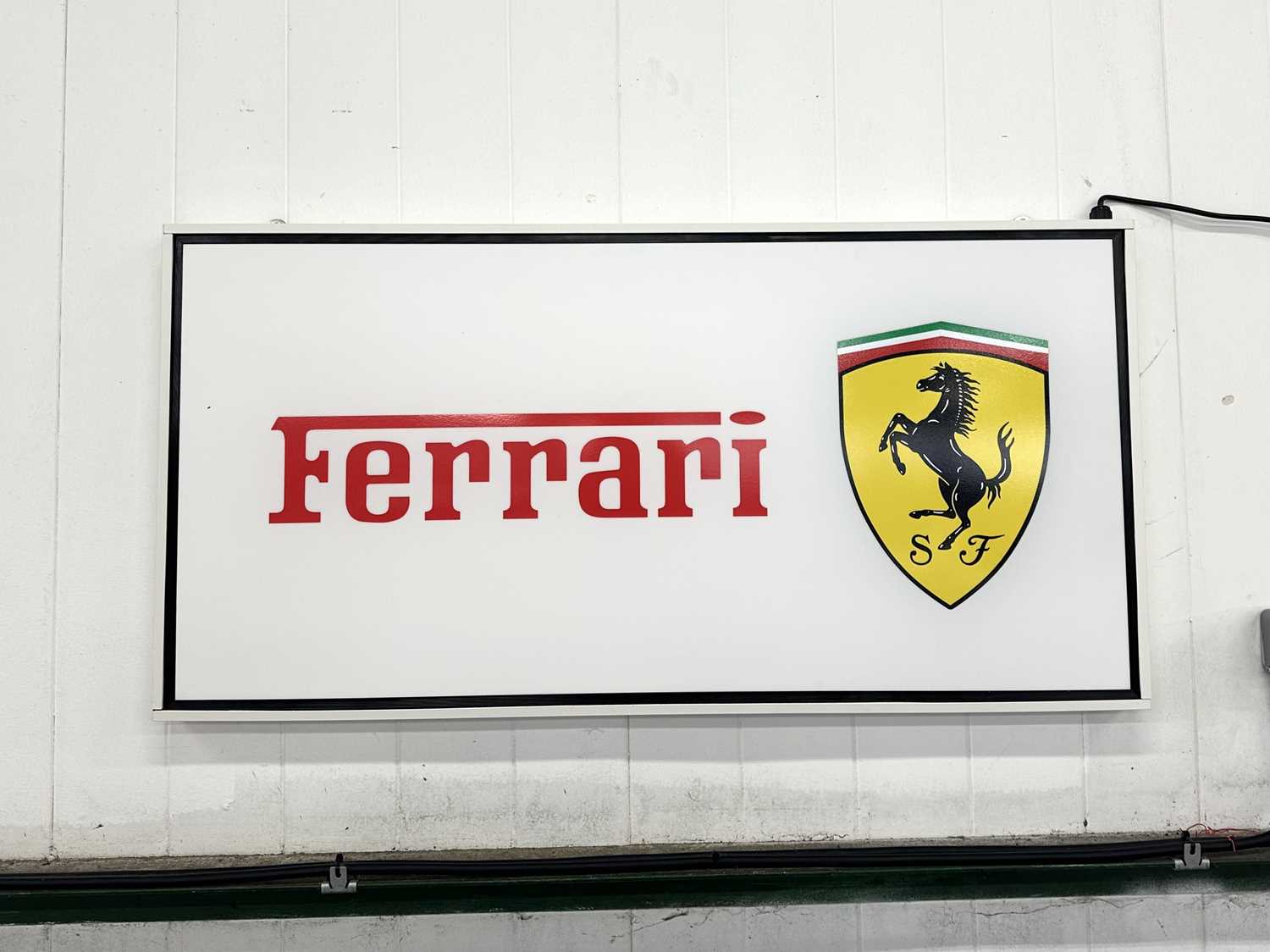 Lot 62 - Illuminated Garage Sign - Ferrari - NO RESERVE