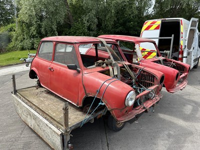 Lot 10 - Pair of Minis and trailer - NO RESERVE
