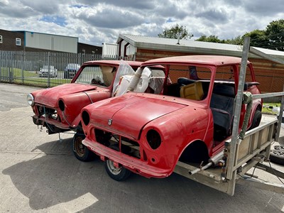 Lot 10 - Pair of Minis and trailer - NO RESERVE