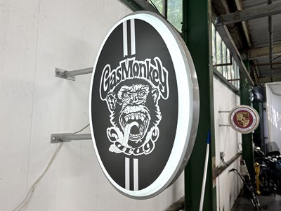 Lot 30 - Illuminated Gas Monkey Sign - NO RESERVE