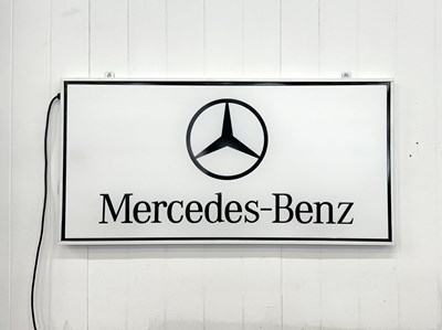 Lot 64 - Illuminated Garage Sign - Mercedes-Benz - NO RESERVE