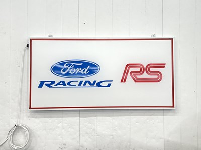 Lot 104 - Illuminated Garage Sign - FORD RACING RS - NO RESERVE