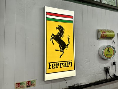 Lot 29 - Illuminated garage sign - Ferrari - NO RESERVE