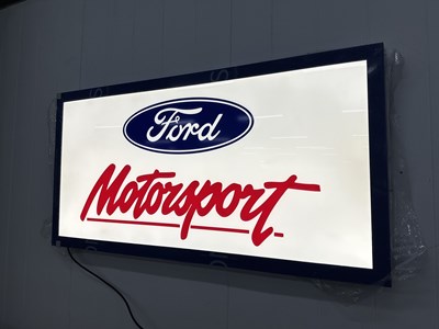 Lot 106 - Illuminated Garage Sign Ford Motor Sport - NO RESERVE