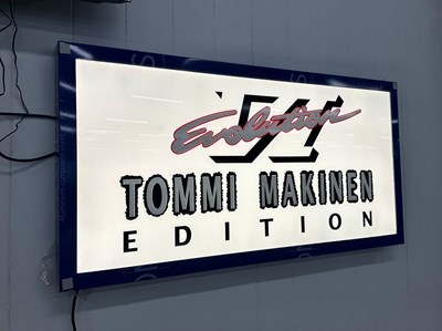 Lot 156 - Illuminated Garage Sign Tommi Makinen - NO RESERVE