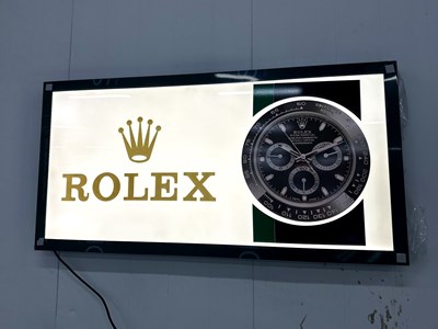 Lot 170 - Illuminated Garage Sign Rolex - NO RESERVE