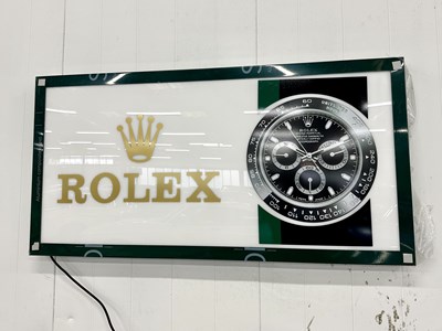 Lot 170 - Illuminated Garage Sign Rolex - NO RESERVE