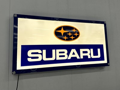 Lot 186 - Illuminated Garage Sign Subaru - NO RESERVE