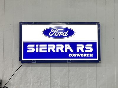 Lot 32 - Illuminated Garage Sign Ford Sierra RS Cosworth - NO RESERVE