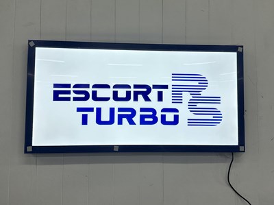 Lot 11 - Illuminated Garage Sign Escort RS Turbo - NO RESERVE