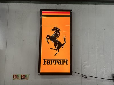 Lot 88 - Illuminated Garage Ferrari - NO RESERVE