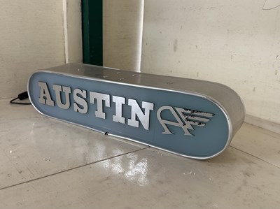 Lot 63 - Illuminated Garage Sign - Austin - NO RESERVE