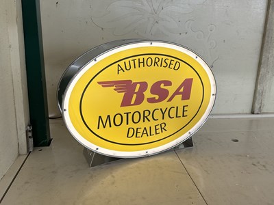 Lot 96 - Illuminated Oval Garage Sign - BSA - NO RESERVE