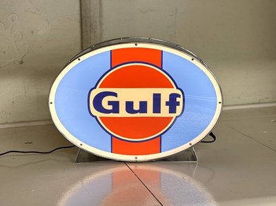 Lot 14 - Illuminated Garage Sign - GULF- NO RESERVE