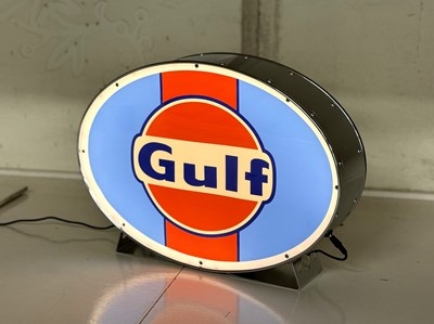 Lot 14 - Illuminated Garage Sign - GULF- NO RESERVE