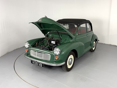 Lot 1 - 1963 Morris Minor 1000 Cabriolet