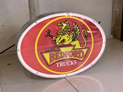 Lot 140 - Illuminated Garage Sign - Bedford Trucks - NO RESERVE