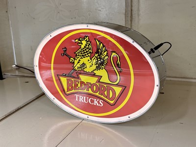 Lot 140 - Illuminated Garage Sign - Bedford Trucks - NO RESERVE