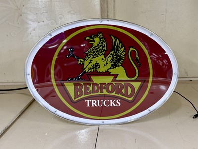 Lot 140 - Illuminated Garage Sign - Bedford Trucks - NO RESERVE