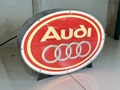 Lot 120 - Illuminated Garage Sign - Audi - NO RESERVE