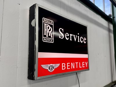 Lot 112 - Rolls Royce & Bentley Service Sign - NO RESERVE