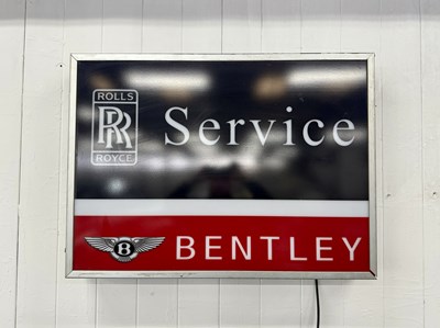 Lot 112 - Rolls Royce & Bentley Service Sign - NO RESERVE