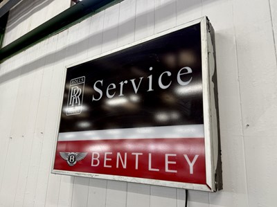 Lot 112 - Rolls Royce & Bentley Service Sign - NO RESERVE