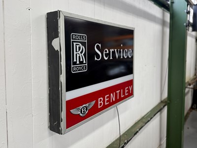 Lot 112 - Rolls Royce & Bentley Service Sign - NO RESERVE