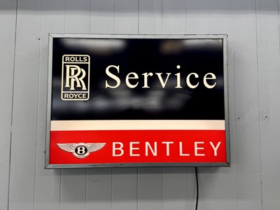 Lot 112 - Rolls Royce & Bentley Service Sign - NO RESERVE