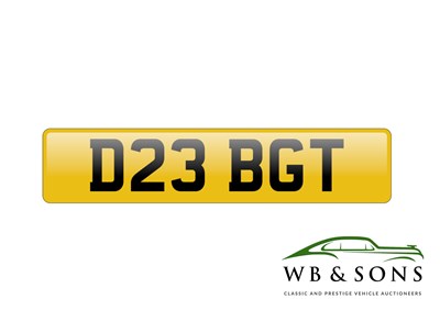 Lot 121 - Registration - D23 BGT - NO RESERVE