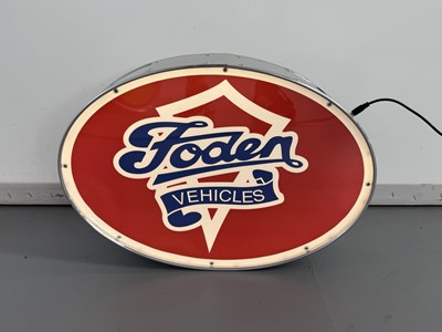 Lot 207 - Oval Illuminated Garage Sign - Foden - NO RESERVE