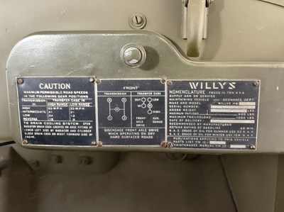 Lot 88 - 1944 Willys Jeep MB