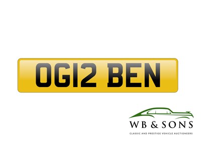 Lot Registration - OG12 BEN - NO RESERVE