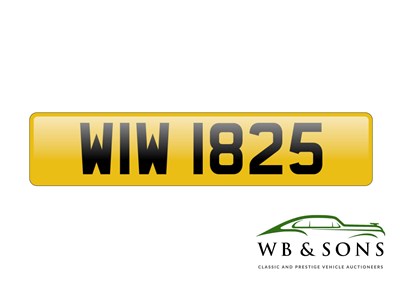 Lot Registration - WIW 1825 - NO RESERVE