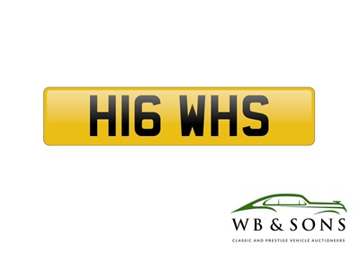 Lot 50 - REGISTRATION H16 WHS - NO RESERVE