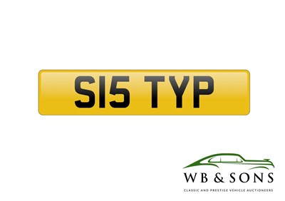 Lot 161 - Registration - S15 TYP - NO RESERVE