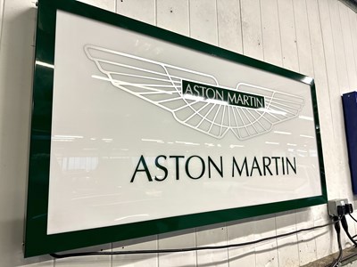 Lot 25 - Illuminated Garage Sign Aston Martin - NO RESERVE