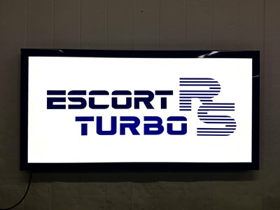 Lot 35 - Illuminated Garage Sign Escort RS Turbo - NO RESERVE