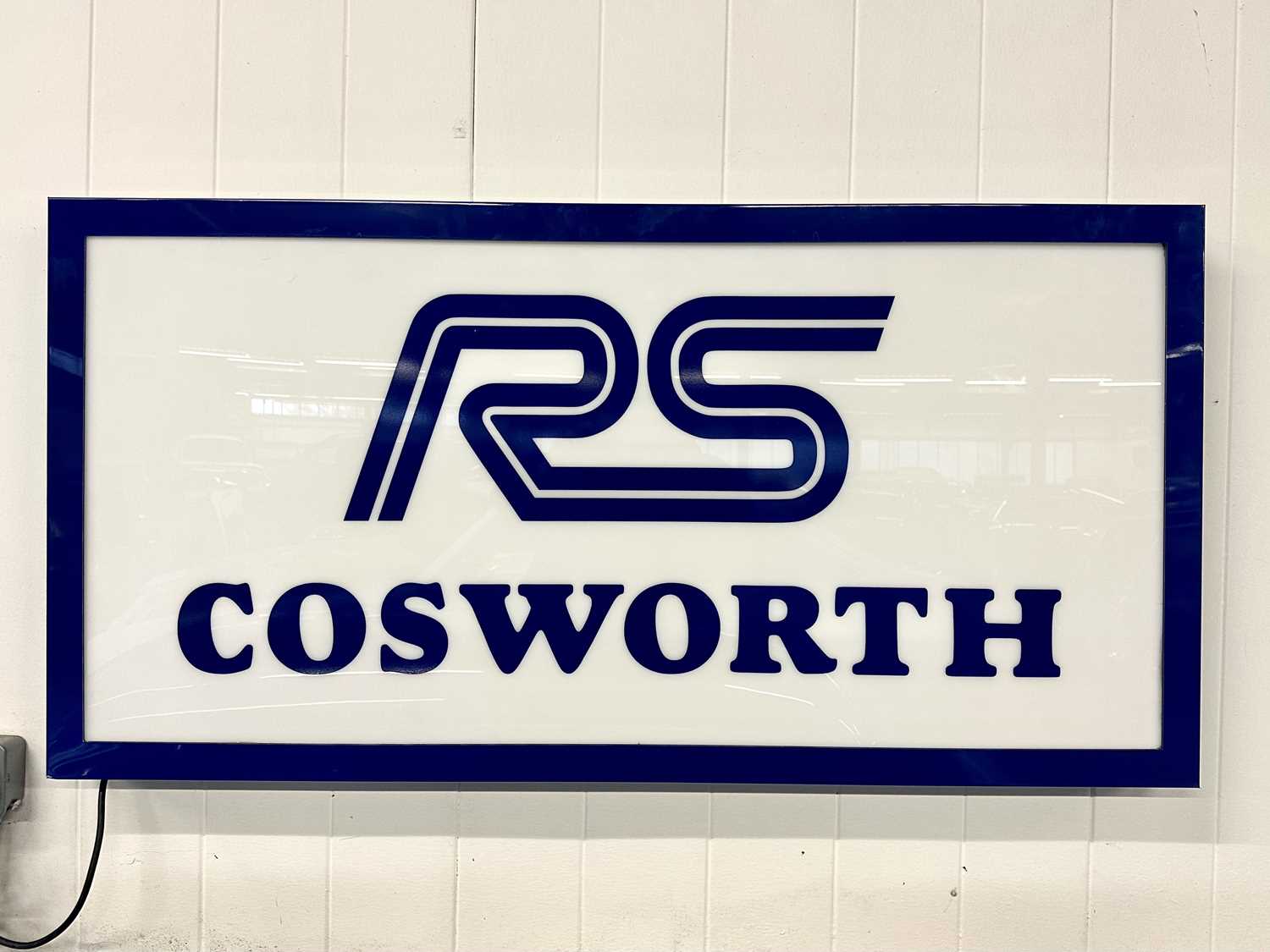 Lot 11 - Illuminated Garage Sign RS Cosworth - NO RESERVE