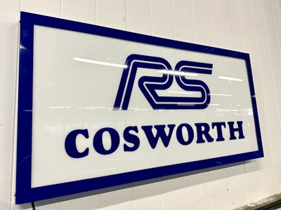 Lot 11 - Illuminated Garage Sign RS Cosworth - NO RESERVE