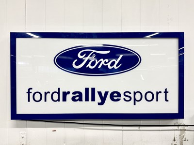 Lot 119 - Illuminated Garage Sign Ford Rallye Sport - NO RESERVE