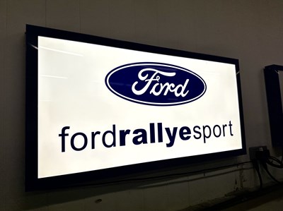 Lot 119 - Illuminated Garage Sign Ford Rallye Sport - NO RESERVE