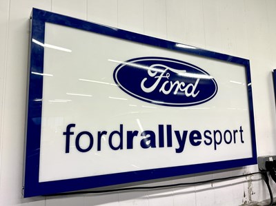 Lot 119 - Illuminated Garage Sign Ford Rallye Sport - NO RESERVE