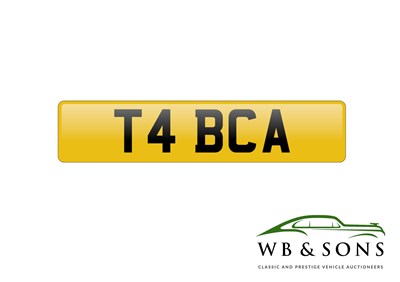 Lot 13 - REGISTRATION - T4 BCA - NO RESERVE