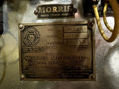 Lot 34 - 1933 Morris Minor Side Valve - NO RESERVE
