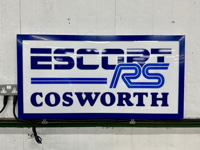Lot 17 - Illuminated Garage Sign Escort Cosworth - NO RESERVE