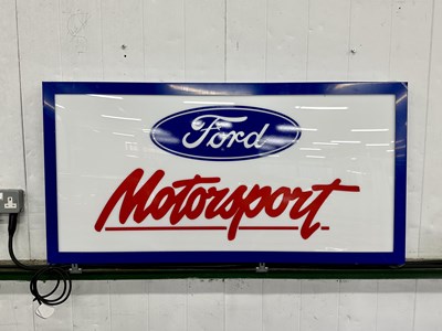 Lot 93 - Illuminated Garage Sign Ford Motorsport - NO RESERVE